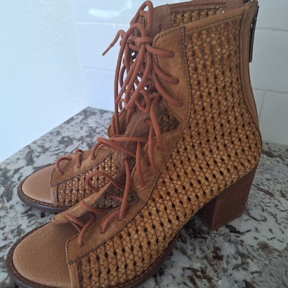 Vera Cruz leather open toe boots Artisans Sundance size 37 - Picture 4 of 8